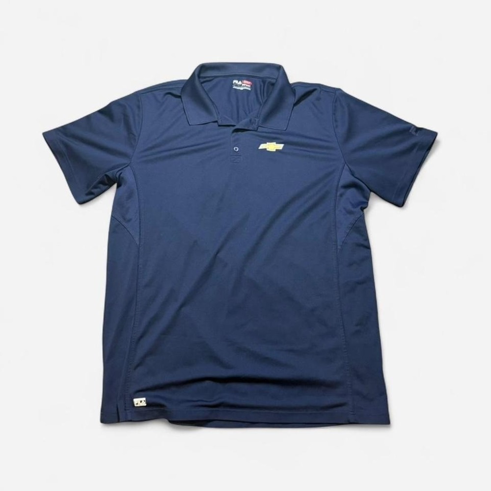 FILA Blue Golf Polo Gold Chevrolet Logo Sz 3XLT